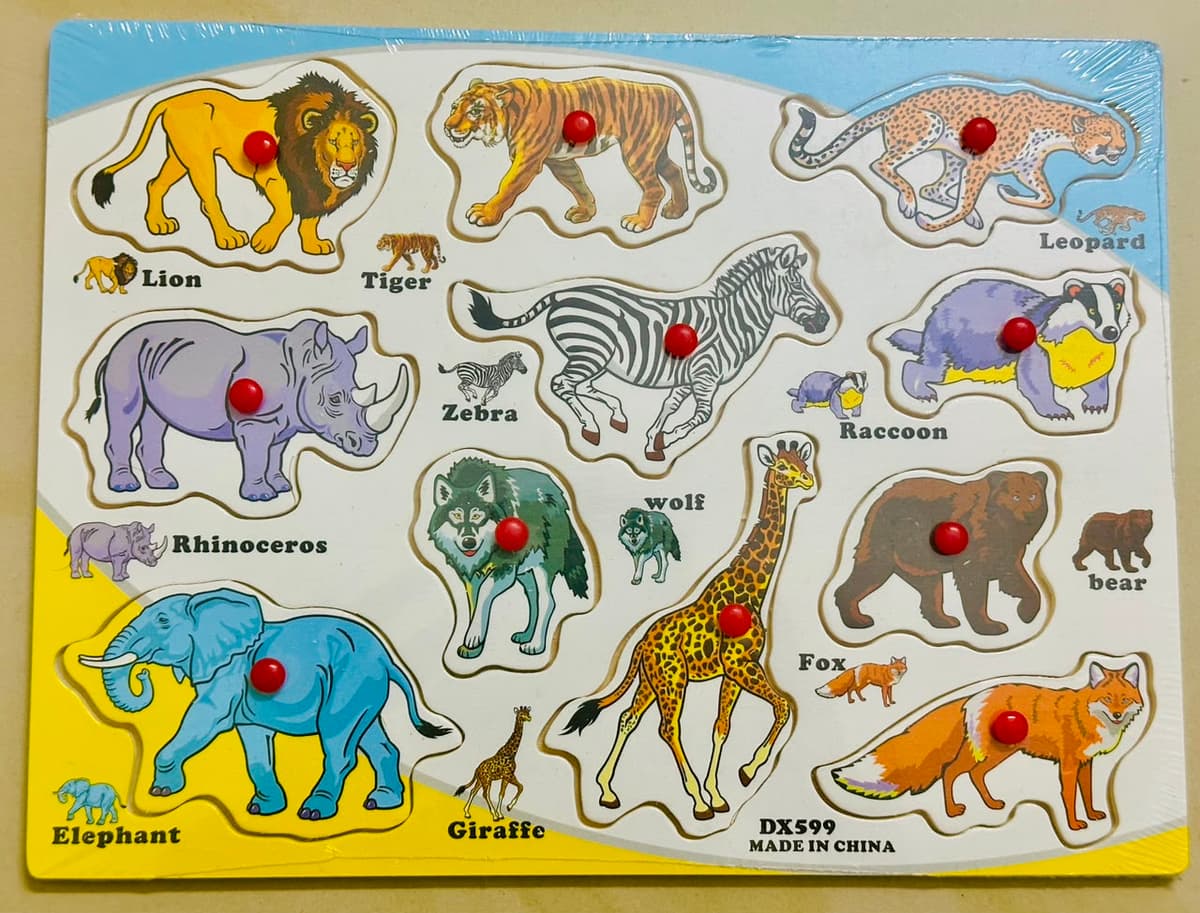 Wooden Animal Puzzle Set